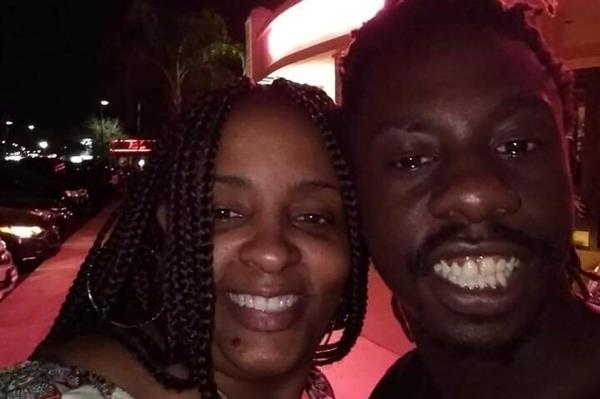 This undated selfie taken and provided by Sabrina Rozier shows Rozier, left, and Jerrald Gallion. Gallion was killed (AP)