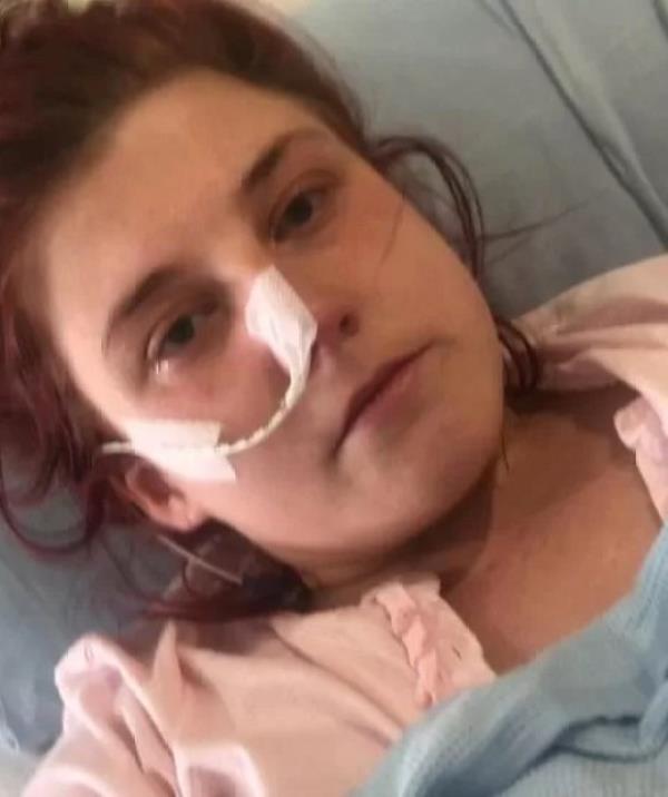 Farrah Moseley-Brown in hospital