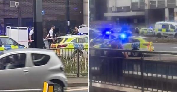 Officers were called at around 9am today (Picture: @Rakan_uk_pc)