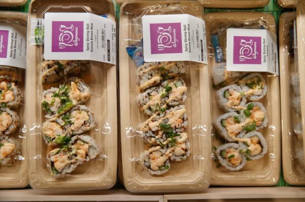 Among the to-go options: fresh sushi.