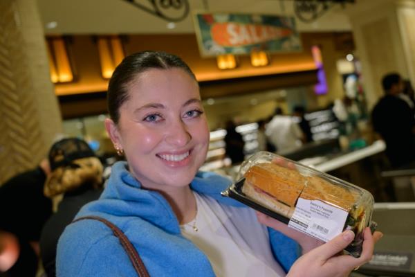 Also from Rochester, Hannah picked up her favorite item: the Danny's Favorite sub.