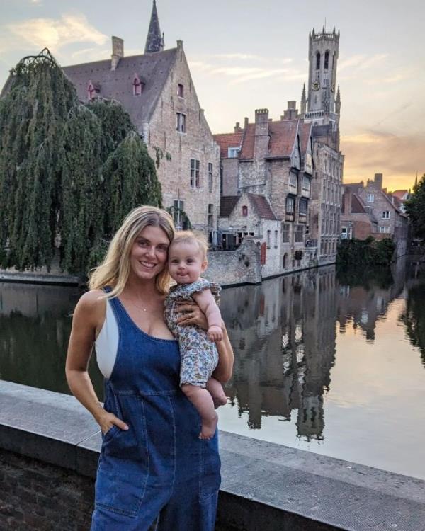 Ashley and baby