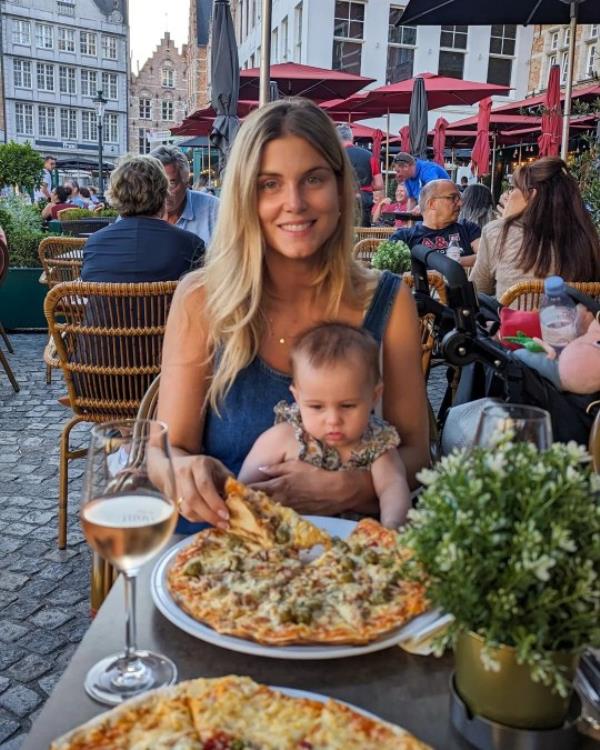 Ashley and baby