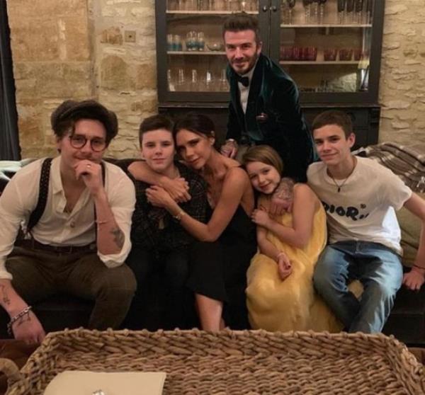 The Beckham family.