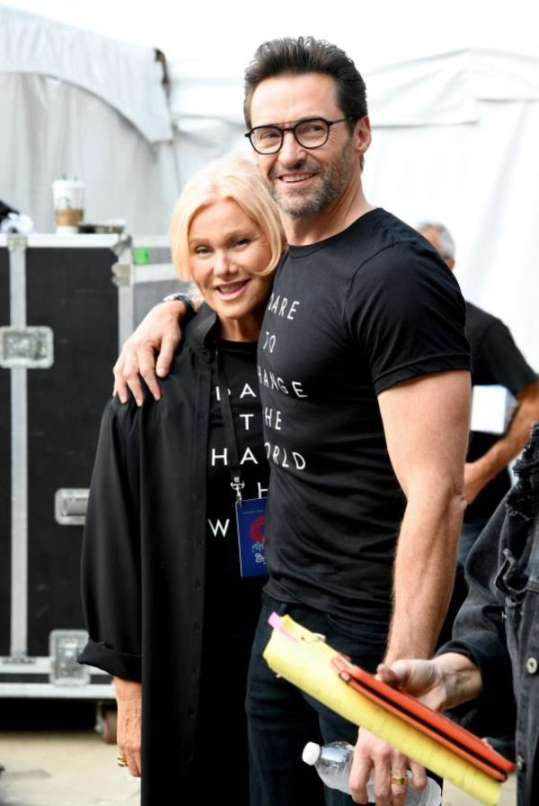 NEW YORK, NEW YORK - SEPTEMBER 28: Deborra-lee Furness and Hugh Jackman attend the 2019 Global Citizen Festival: Power The Movement in Central Park on September 28, 2019