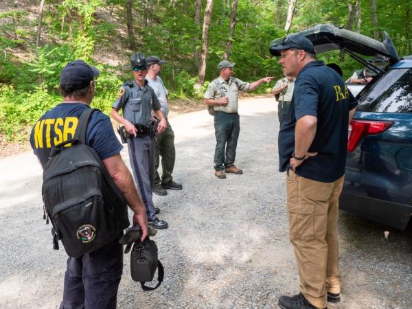 First respo<em></em>nders said Sunday’s private plane crash near rural Raphine, Va., left a horrific crater.