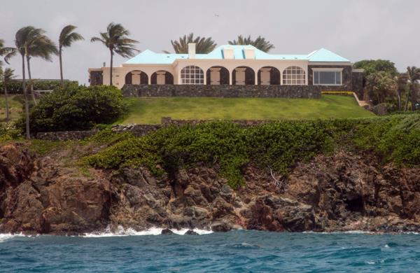 Jeffrey Epstein's estate on Little Saint James Island.