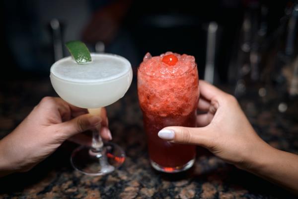 The daiquiri and Cherry Fizz showcase the classic yet creative touches added to the new menu at Superiority Burger. 