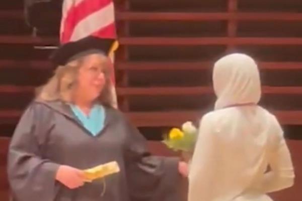 A recent graduate at an all-girls Philadelphia High School for Girls was denied her high school diploma on stage while her family watched from in the crowd.