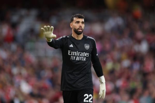 Arsenal goalkeeper David Raya