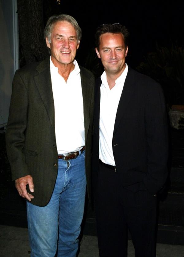 Matthew Perry (R) and father John Bennett Perry