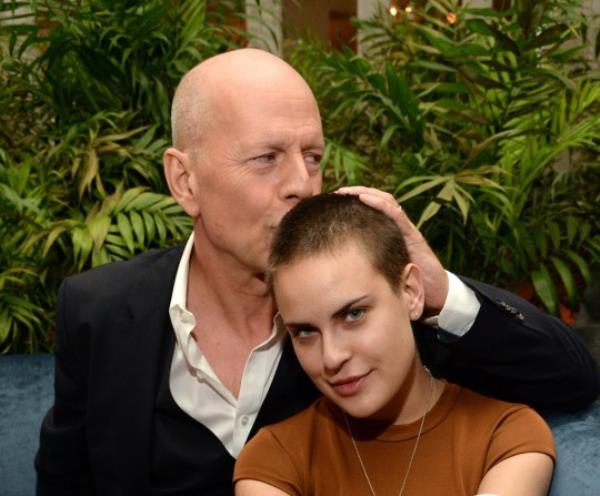NEW YORK, NY - MARCH 21: (Exclusive Coverage) Bruce Willis and Tallulah Willis celebrate Bruce Willis' 60th birthday at Harlow on March 21, 2015 in New York City. (Photo by Kevin Mazur/WireImage)