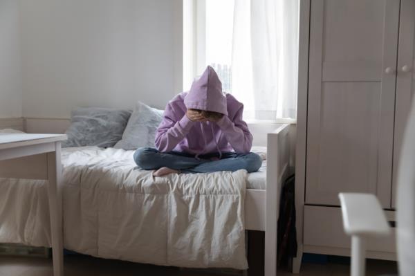 child crying alone