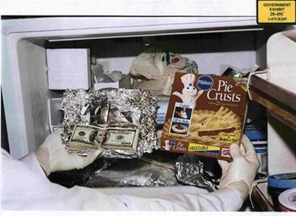 Cash found in freezer