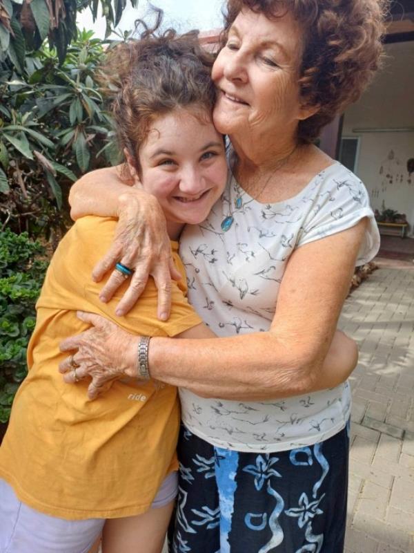 Collect Pic - Carmela Dan 80 and Nola Dan 12 who were kidnapped by Hamas terrorists from the Kisufim Kibbutz near the Gaza Strip. Words Sam Greenhill.