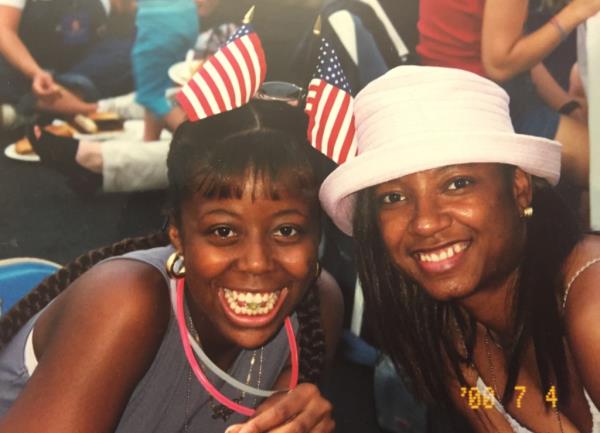 Januari and Meredith Benson in 2000