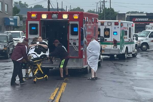 Passenger on a stretcher