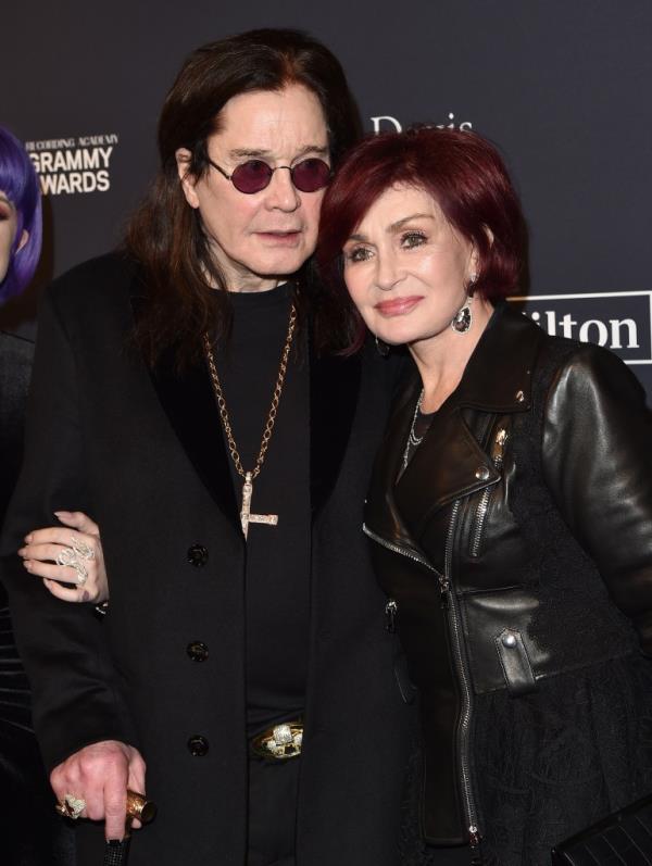 Ozzy and Sharon Osbourne attend the Pre-GRAMMY Gala in 2020.