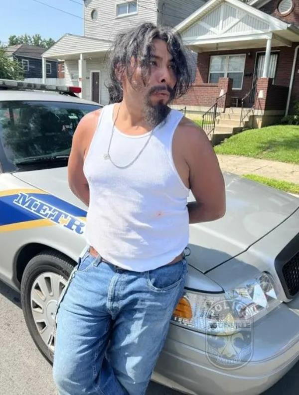 Moises May Newly released body camera video captured the dramatic rescue of a woman who was left chained to the floor of a Kentucky home for two days. Louisville Metro police officers climbed through the second-floor window of a decrepit home last Wednesday night after neighbors reported hearing the distressed screams for help. The officers tried to break into the building by kicking down doors and windows o<em></em>nly to find the home completely barricaded, the LMPD said Tuesday.