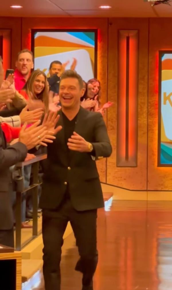 Ryan Seacrest made a surprise return to the morning talk show to help kick off the program's ico<em></em>nic 