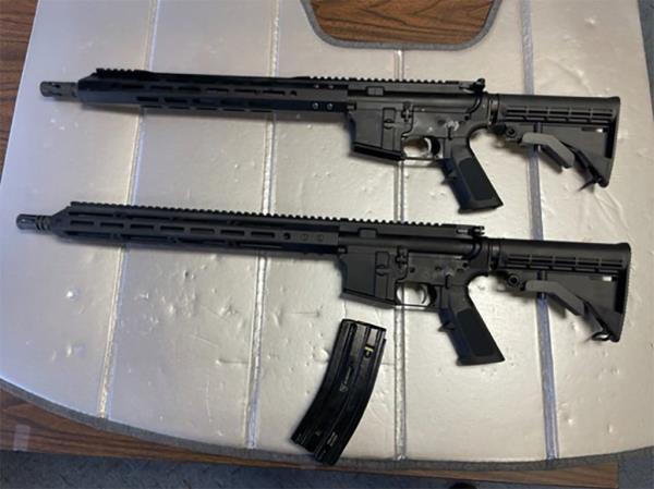  AR-15-styke assault rifles.