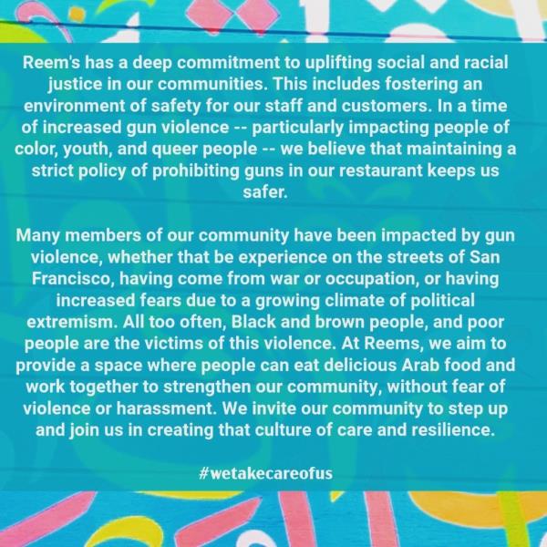 An Instagram post a<em></em>bout Reem's policy