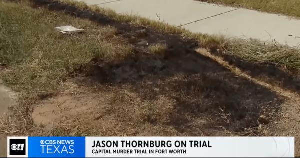 Police say Thornburg tried to burn the three bodies inside of a dumpster in Fort Worth.