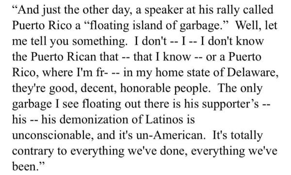 The White House press office, however, added an apostrophe to “supporter’s,” suggesting that Biden was o<em></em>nly attacking the comedian.