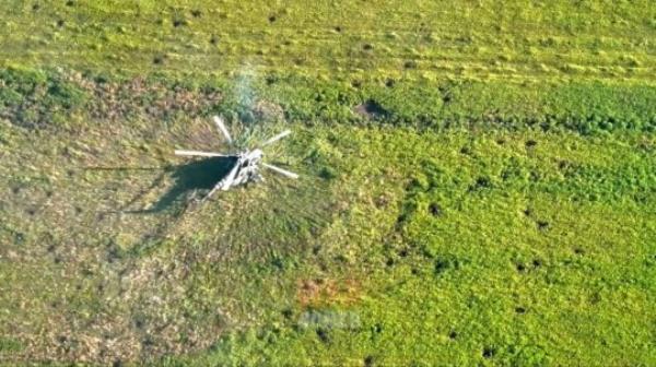 One of Putin’s senior commanders aboard the Ka-52 was killed in the incident. (Picture: WARgonzo/East2west news)