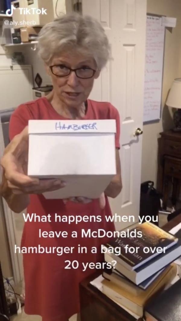 What a McDonald's burger looks like after 20 years in a cupboard