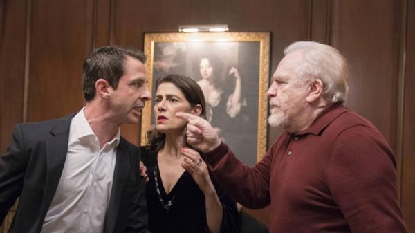 Jeremy Strong, Hiam Abbass and Brian Cox in 