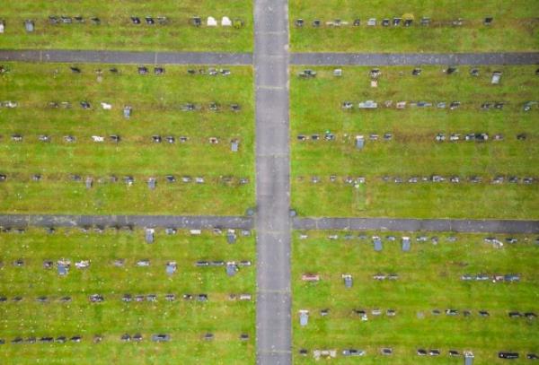 87 Gravesto<em></em>nes in Haxby and Wigginton Cemetery, York, North Yorks, have been layed flat by a cemetery committee, who performed a 'topple test'. The gravesto<em></em>nes were deemed unsafe after the test, pictured in North Yorks, Oct 19 2023. Photo released October 19 2023. See SWNS story SWLStopple. Heartbroken families are furious at council cemetery bosses for tearing down 'unsafe' headsto<em></em>nes - in what one grieving relative dubbed an act of 'vandalism'. Mourners at Haxby and Wigginton Cemetery near York were shocked to find 87 gravesto<em></em>nes lying flat on the ground in what 'looked like a scene of devastation'. The memorials had been uprooted and laid on the ground by council workmen after they failed a 'topple test'.