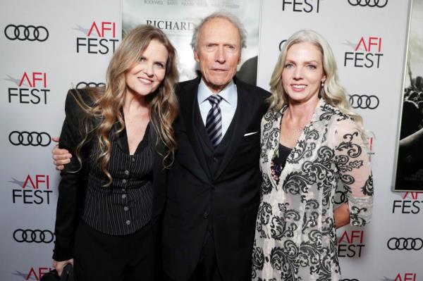 Clint Eastwood and Christina Sandera in 2015.