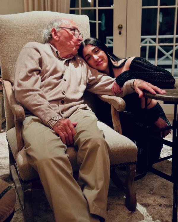 Lourdes Leon and her grandpa