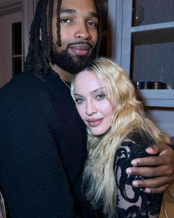 Mado<em></em>nna and her boyfriend Akeem Morris