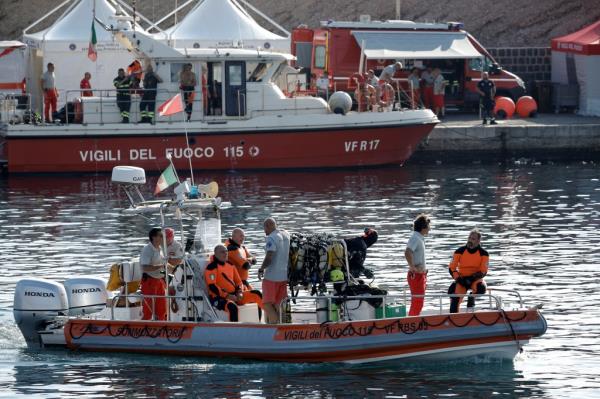 Rescue perso<em></em>nnel resume operations for British tech entrepreneur Mike Lynch's daughter Hannah Lynch on Aug. 23, 2024.