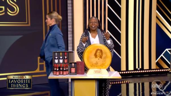 Sara Haines jokingly walks away after Whoopi Goldberg's co<em></em>nfession on 