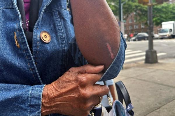 Mugging victim Thelma Mason, 97. 