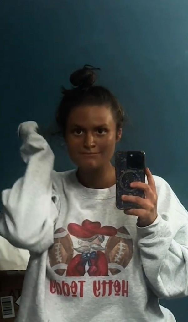 Sara's fake tan gone wrong