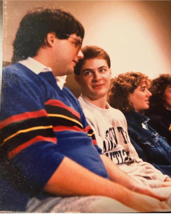 Mike Vaccaro (l.) and Adrian Wojnarowski (r.) attended St. Bo<em></em>naventure together.