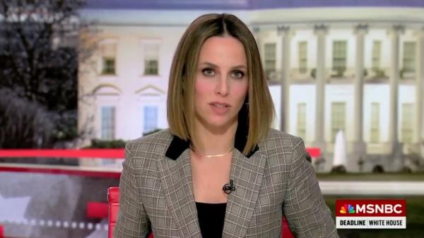 Alicia Menendez cut to a commercial after news of her father's new charges broke. The host had vowed to not cover her father in September. 