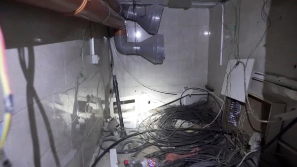 One room that was featured in the video showed trash and electrical wires littered across the floor.   