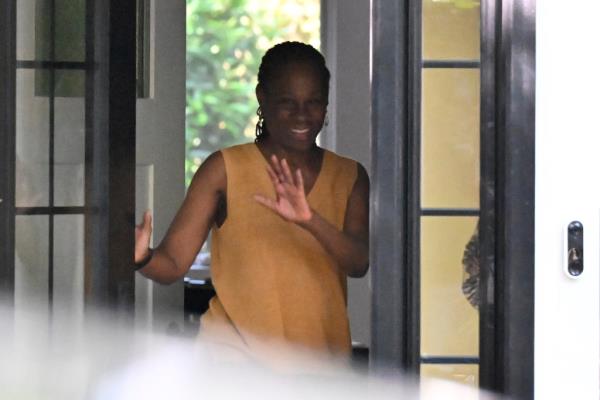 Chirlane McCray photographed at home in Brooklyn shortly after news of her separation broke on Wednesday.