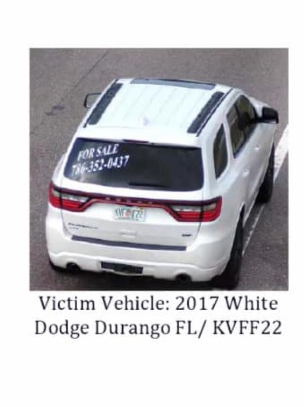 The Dodge Durango Guerrero was allegedly driving. 
