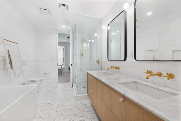Interior of a bathroom. 