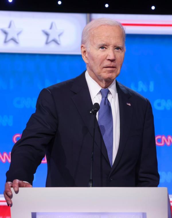 Biden on the CNN debate stage