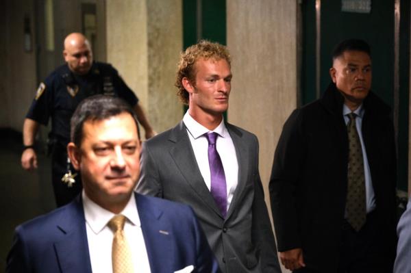 Daniel Penny leaves the courtroom inside Manhattan Supreme Court on October 3, 2024.