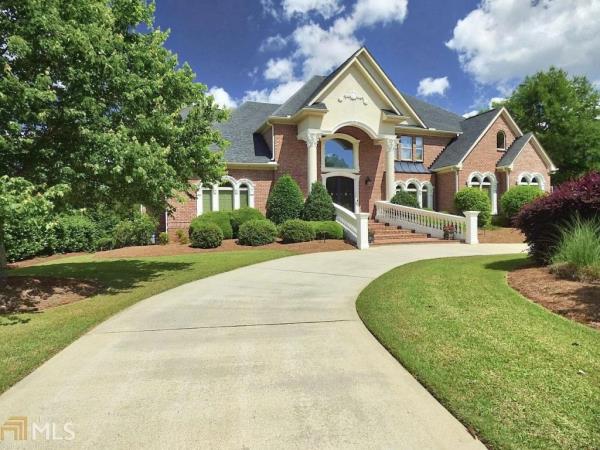 A five bedroom, eight bathroom home in McDonough, Georgia. 