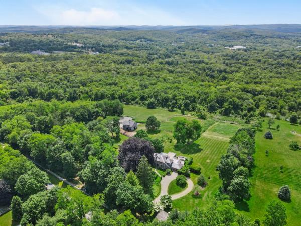 The house is situated on over 10 acres of land. 