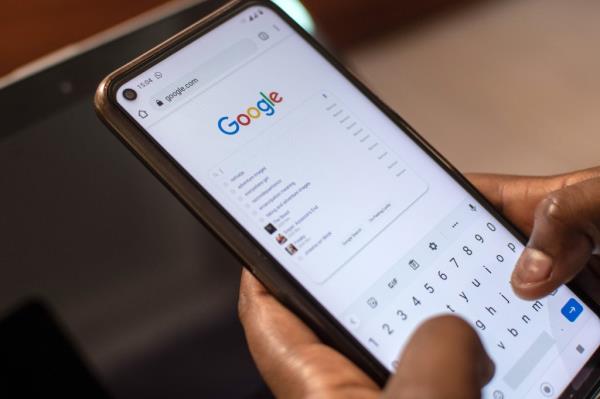 Google site on smartphone